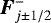 $\hbox{\bfseries\itshape{F}}^{-}_{j\pm 1/2}$