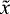 $\tilde{x}$