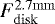 $F_{\mathrm{disk}}^{\mathrm{2.7mm}}$