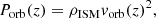 $$ \begin{aligned} P_{\rm orb}(z)=\rho _{\rm ISM} v_{\rm orb}(z)^2, \end{aligned} $$