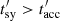 $ t_{{\rm{sy}}}^\prime > t_{{\rm{acc}}}^\prime $