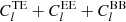 $ C^{\mathrm{TE}}_{l}+C^{\mathrm{EE}}_{l}+C^{\mathrm{BB}}_{l} $