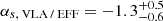 $ \alpha_{s,{\text{ VLA / EFF}}} = -1.3_{-0.6}^{+0.5} $