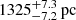 $ 1325^{+7.3}_{-7.2}\,{\rm {pc}} $