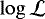 $\log\mathcal{L}$