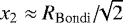 $x_{2}\approx R_{\textrm{Bondi}}/\!\!{\sqrt{2}}$