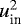 $u_{\textrm{in}}^{2}$