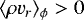 $\langle\rho v_{r}\rangle_{\phi}>0$
