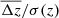 $ \overline{\Delta z}/\sigma(z) $