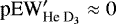$\textrm{pEW}&#x0027;_{\textrm{He~D}_3} \approx 0\,$