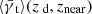 $ \langle {{\bar{\gamma}_{\text{ t}}}}\rangle ({{z_{\text{ d}}}}, z_{\mathrm{near}}) $