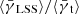 $ \langle{{\bar{\gamma}_{\text{ LSS}}}}\rangle/\langle{{\bar{\gamma}_{\text{ t}}}}\rangle $