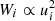 $ {W_i} \propto u_i^2 $