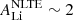 $ A_{{\rm Li}}^{{\rm NLTE}}\sim{2} $