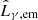 $ \hat{L}_{\gamma,\mathrm{em}} $