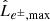 $ \hat{L}_{e^\pm,\mathrm{max}} $