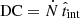 $ \mathrm{DC} = \dot{N} \, \hat{t}_{\mathrm{int}} $