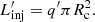 $$ \begin{aligned} L^\prime _{\mathrm{inj} } = q^\prime \pi R_{\mathrm{c} }^2. \end{aligned} $$