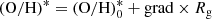 $$ \begin{aligned} \mathrm{(O/H)}^{*} = \mathrm{(O/H)}_{0}^{*} + \mathrm{grad} \times R_{\rm g} \end{aligned} $$