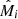 $ \hat{M}_i $