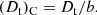 $$ \begin{aligned} (D_{\rm t})_{\rm C} = D_{\rm t}/b. \end{aligned} $$