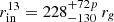 $ r^{13}_{\mathrm{in}}=228^{+72p}_{-130}\,r_{\mathit{g}} $