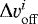$\Delta \varv_{\mathrm{off}}^i$