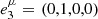 $ e_3^\mu {\mkern 1mu} = {\mkern 1mu} (0,1,0,0) $