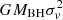 $ G{M_{{\rm{BH}}}}\sigma _v^2 $