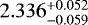 $2.336^{+0.052}_{-0.059}$