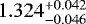 $1.324^{+0.042}_{-0.046}$