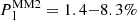 $ P\rm{_l^{MM2}}=1.4{-}8.3\% $