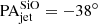 $ \rm{PA_{jet}^{SiO}}=-38^\circ $