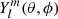 $ Y_l^m(\theta ,\phi ) $