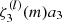 $ \zeta _3^{(l)}(m){a_3} $