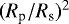 $(R_{\textrm{p}}/R_{\textrm{s}})^2$