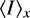 $\langle I \rangle_x$