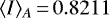 $\langle I \rangle_A{\,=\,}0.8211$