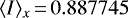 $\langle I \rangle_x{\,=\,}0.887745$