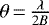 $\theta {\,=\,} \frac{\lambda}{2B}$