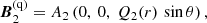 $$ \begin{aligned} {\boldsymbol{B}}_2^\text{(q)}=A_2\left(0,\ 0,\ Q_2(r)\,\sin \theta \right), \end{aligned} $$