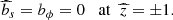 $$ \begin{aligned} \widehat{b}_s=b_\phi =0 \;\; \text{ at}\;\; {\widehat{z}}=\pm 1. \end{aligned} $$