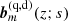 $ {\boldsymbol{b}}_m^{\text{(q,d})}(z;{s}) $