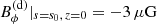 $ B_{\phi}^{(\mathrm{d})}|_{{s}={s}_0,\, z=0}=-3{\,\mu\mathrm{G}} $