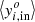 $ \left\langle {y_{i,{\rm{in}}}^o} \right\rangle $