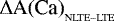 $\Delta{\textrm{A(Ca)}}_{_{\rm{NLTE-LTE}}}$