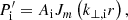 $$ \begin{aligned} P^{\prime }_{\rm i} = A_{\rm i} J_{m}\left( k_{\perp ,\mathrm i} r \right), \end{aligned} $$