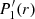 $ P_1^\prime (r) $