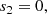 $$ \begin{aligned} s_2&= 0, \end{aligned} $$