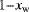 $_{1-x_{\textrm{w}}}$